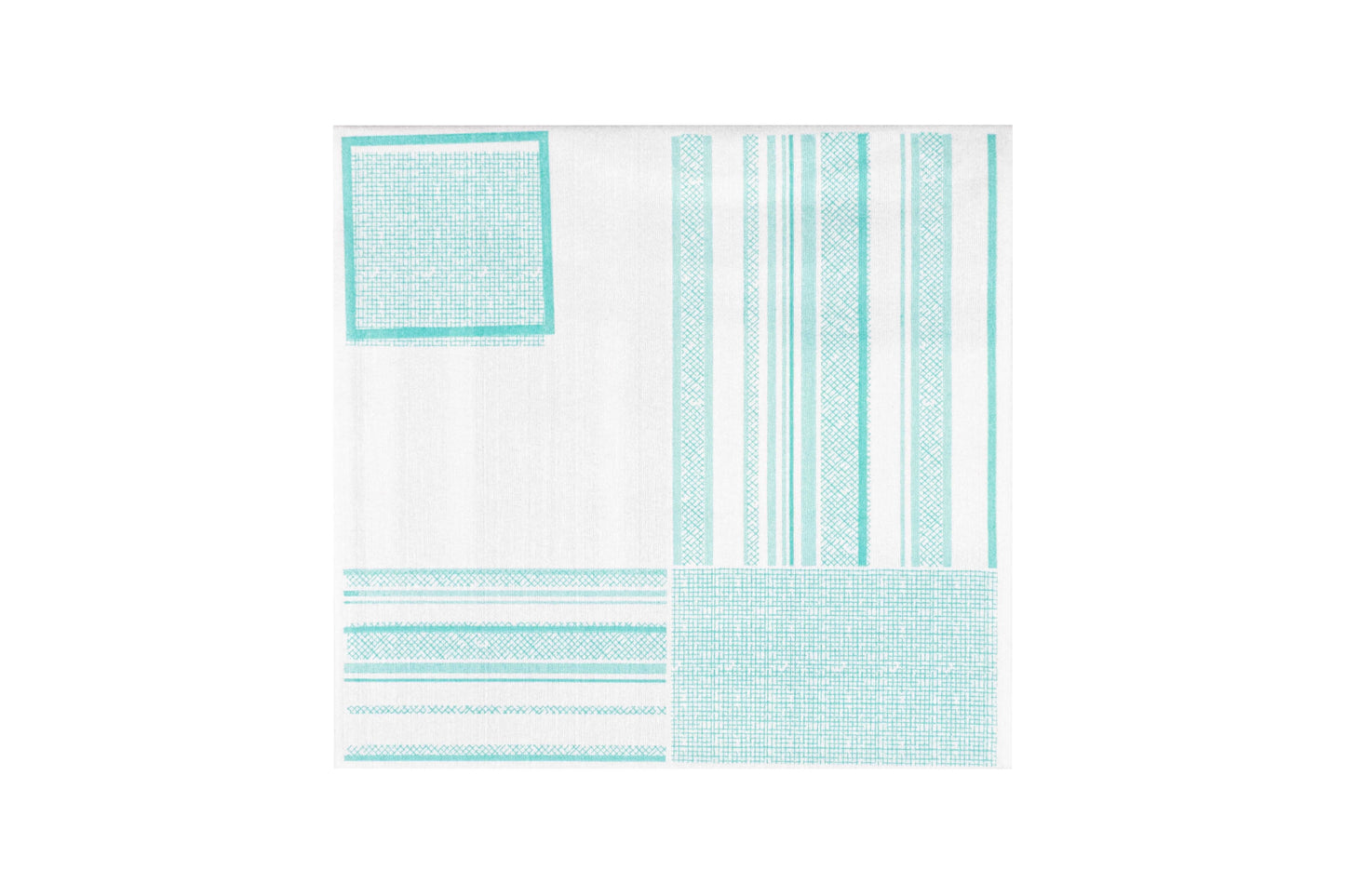 Servilleta Bambutex 40x40cm Deco. Campos Agua Mari