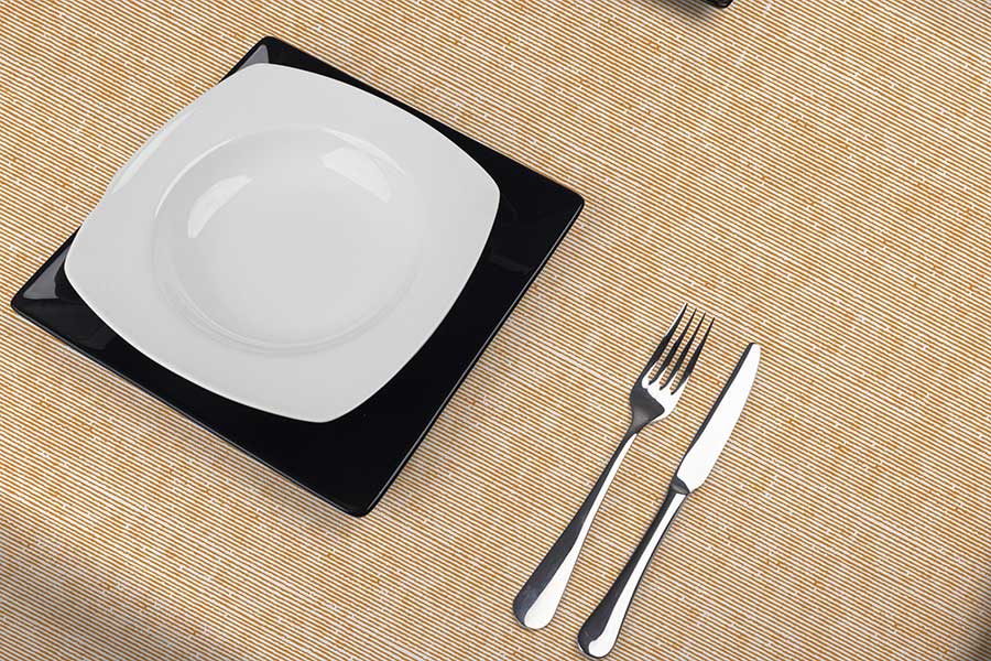 Mantel Air Soft 100x100cm Doblado 1/8 Deco. Capri Melocotón, 100uds