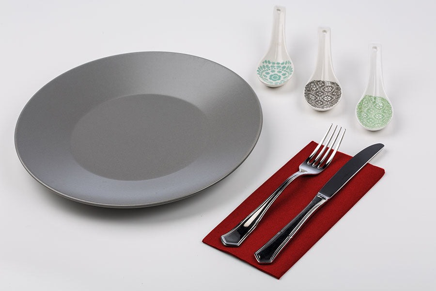 Servilleta PP 40x40 Pleg. 1/8 30ud Rojo