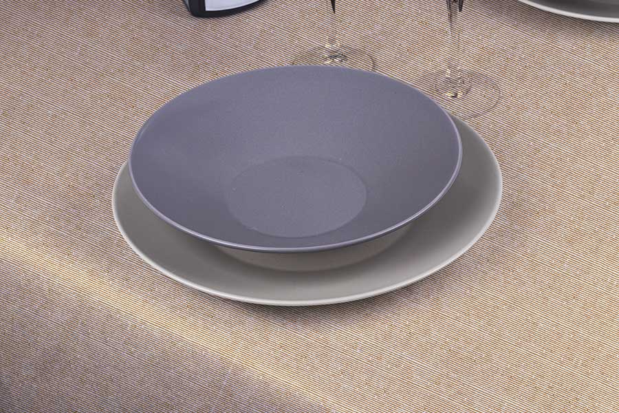 Mantel Cortado Bambulux 100x100cm Pleg. 1/8 Deco. Capri Melocotón, 100uds