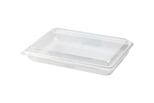 Envase tapa bisagra loncheados -pet- 1.000cc 25 ud