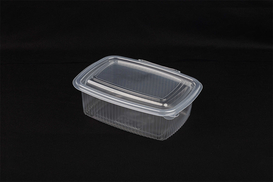 Envase Bisagra Oval -PP- 1.000cc (8pq. x 50uds)