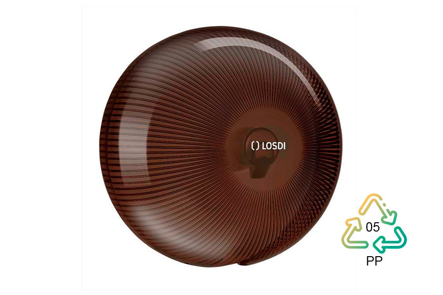 Dispensador Papel Higiénico Polipropileno Negro Losdi Jumbo