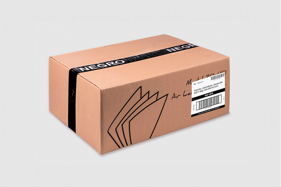 Mantel Air Soft 30x40cm Negro, 400uds