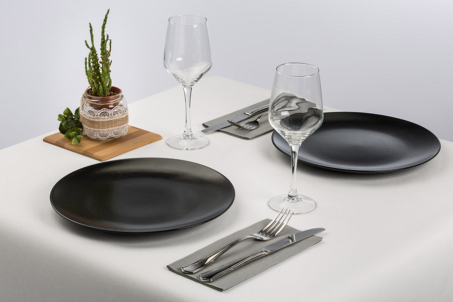 Mantel Air Soft 120x120cm Blanco, 100uds