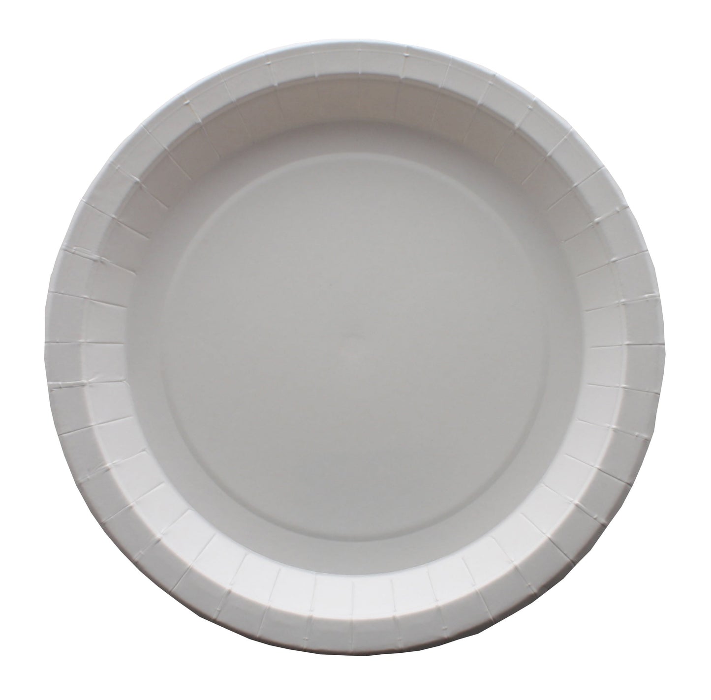Plato Cartón Antigrasa 26cm 250gr Blanco, 50uds