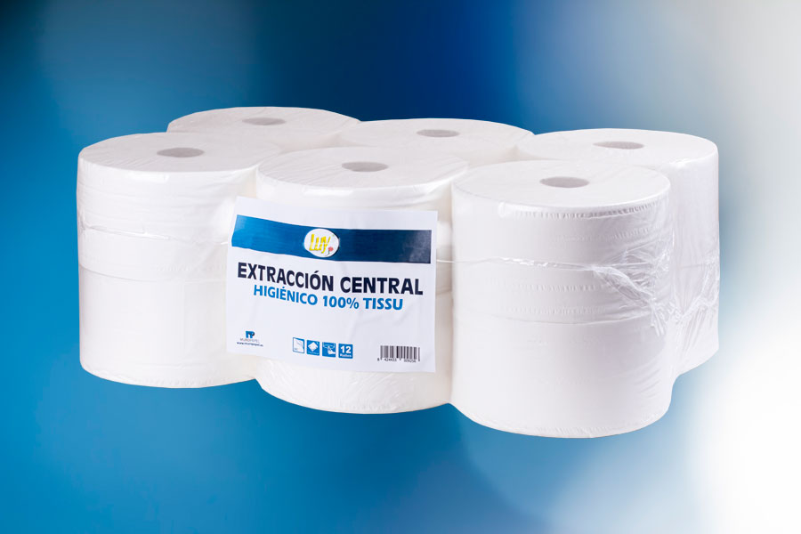 Higiénico Ind. extraccion cent Liso 0,62 Kg. 12ud.