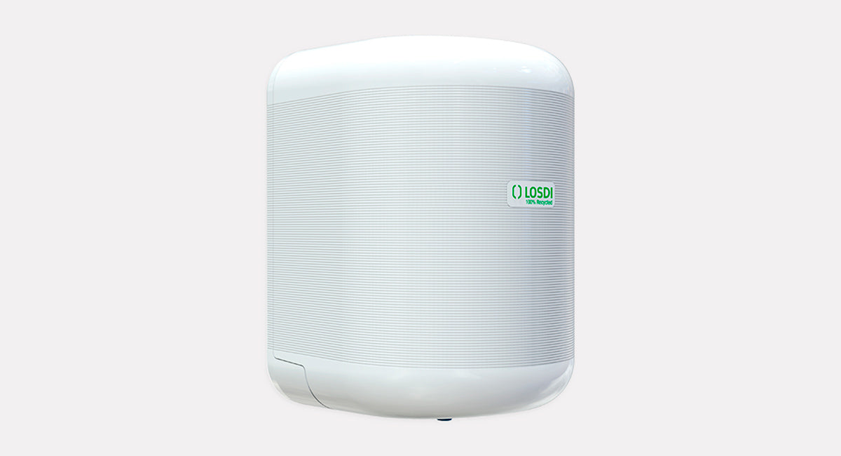 Dispensador Papel Mecha Eco-Luxe Blanco Plástico Reciclado Losdi