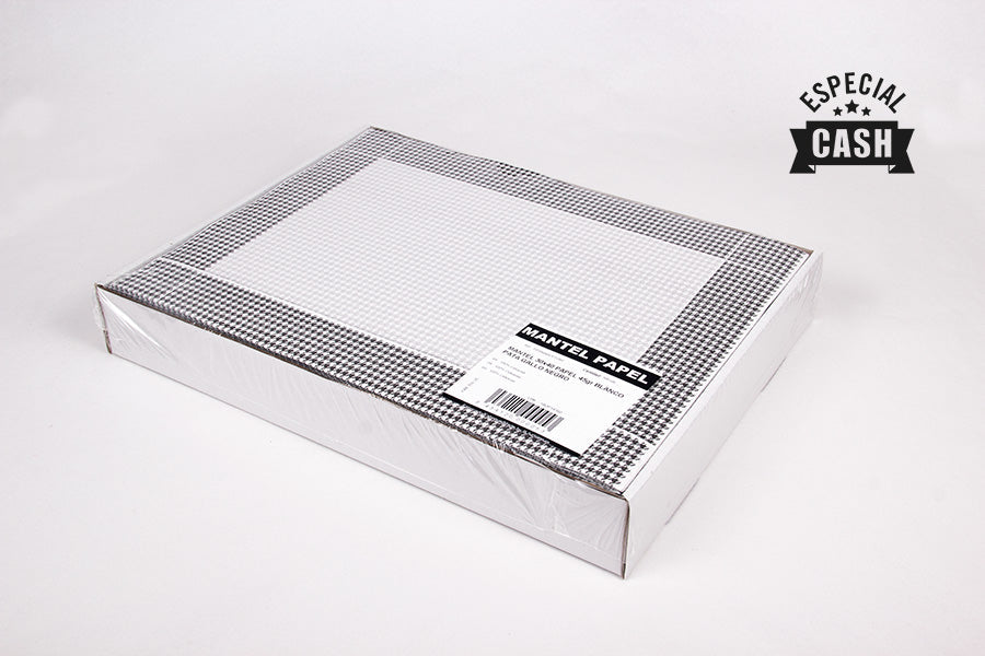 Mantel papel 30x40 Blanco 45gr Deco. Pata Gallo NE