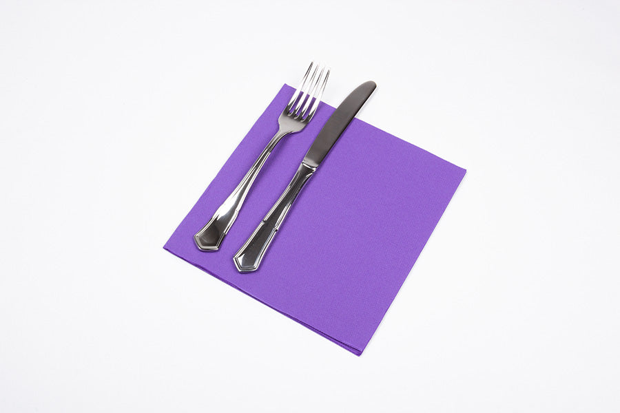 Servilleta Punta Punta 38x38cm Violeta, 40uds 24pa