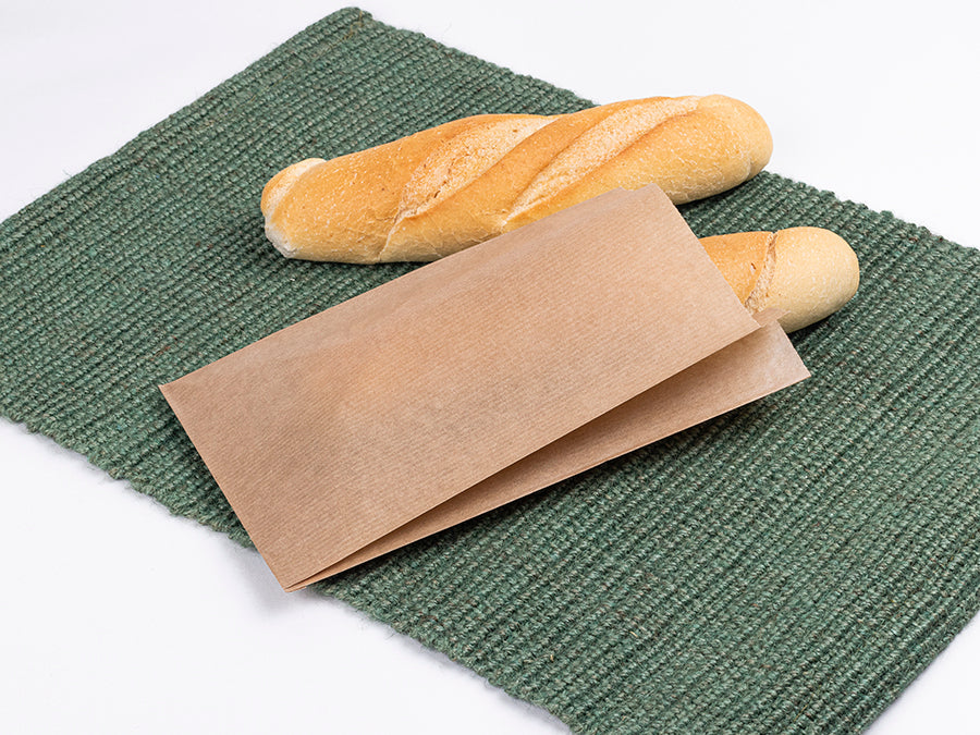 Bolsa Papel 14+7x24cm 35gr. Kraft Verjurado