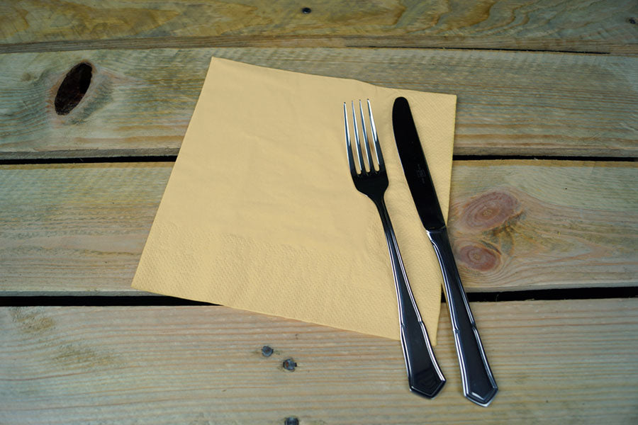 Servilleta 40x40 2 capas 50uds Crema