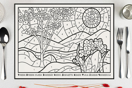 Mantel Papel 28x40,5cm 80gr Deco. Paisaje Impresio