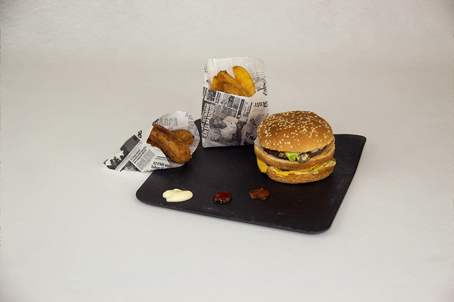 Bolsa Papel Antigrasa 9+5x12cm 35gr Deco. Prensa, 2.000uds