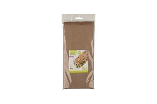 Bolsa Papel 12+6x28cm 35gr Kraft Verjurado Embolsa