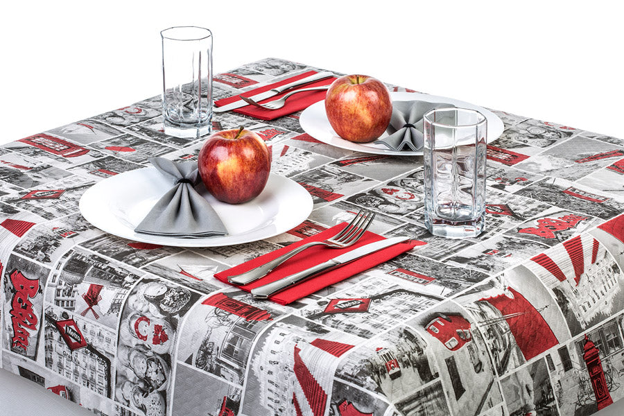 Mantel Papel 100x100cm Blanco Deco. Europa, 400uds (Retractilado y codificado)