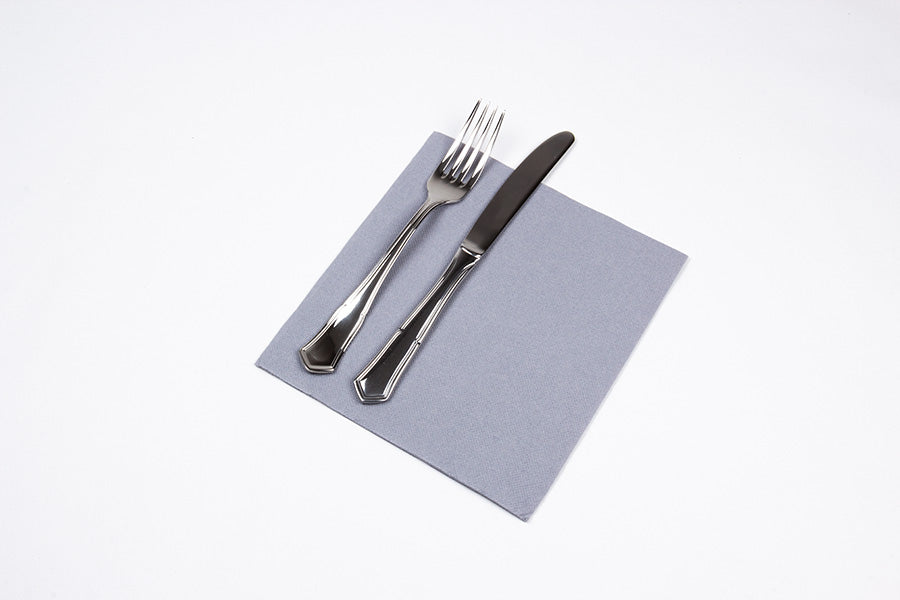Servilleta 40x40 Punta Punta 50ud Gris