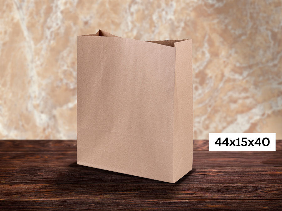 Bolsa Papel Kraft Americana 44x15x40.5cm 100gr, 250uds