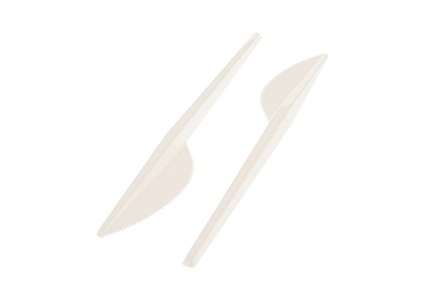 Cuchillo Apilable Blanco, 100uds