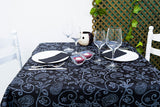 Mantel Novotex 100x100cm Negro Decorado, 150uds