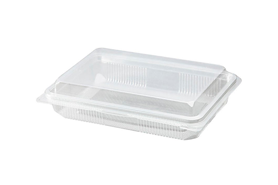 Envase tapa bisagra loncheados -pet- 500cc 25 uds