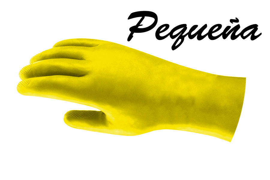 Guantes z goma satinado talla pequeño, 12 pares