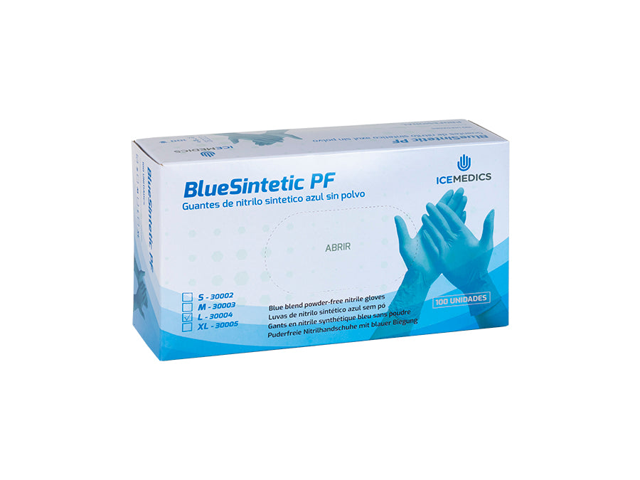 Guantes Nitrilo Sintetico Azul 100ud., Talla L