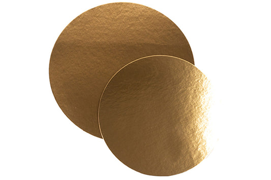 DISCO DE CARTÓN 24CM 1 C/ ORO (PACK 100U)