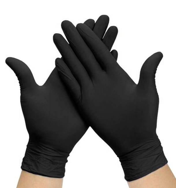 Guantes Nitrilo Sintetico negro 100ud., Talla L