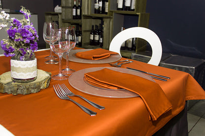 Mantel Tela Raso Satén 150x150cm Color (50% Poliés