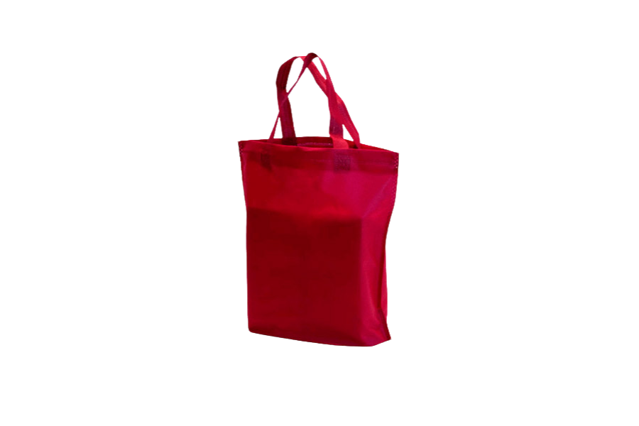Bolsa Asa Lazo Novotex 30x30+10cm 60gr Burdeos, 300uds
