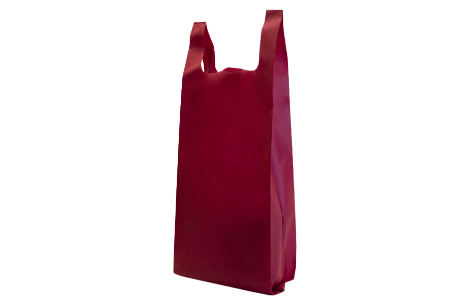 Bolsa Camiseta Novotex 33+17x80cm 70gr Burdeos, 14