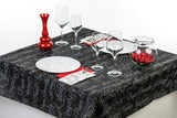 Mantel Novotex 120x120cm Negro Decorado
