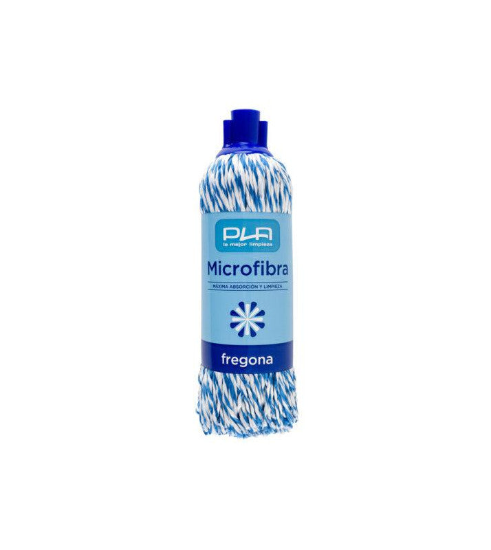 FREGONA TRENZADA MICROFIBRA AZUL PROFESIONAL 180GR