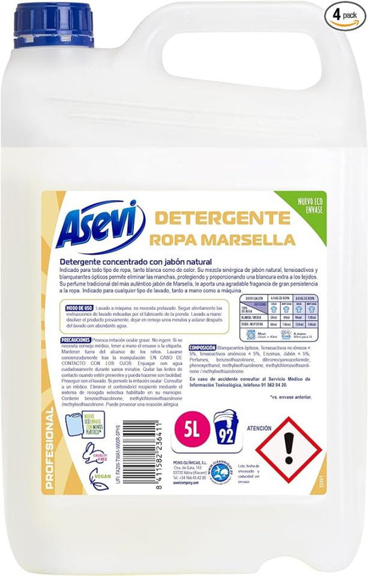 DETERGENTE PROFESIONAL MARSELLA ASEVI 5Kg