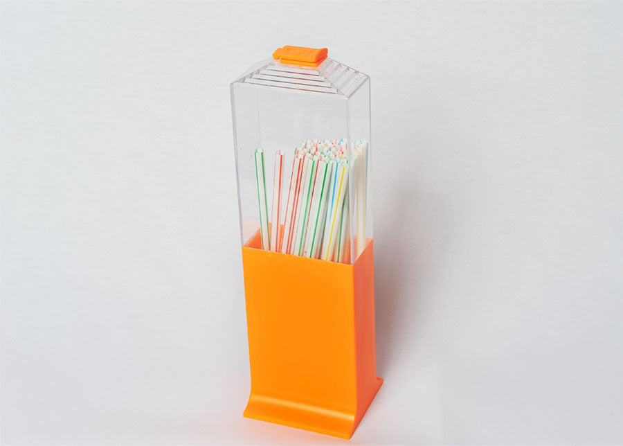 Porta-cañas rectangular c/tapa, 25uds