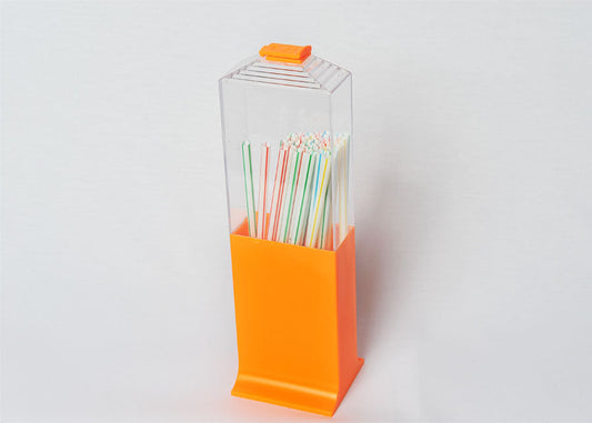 Porta-cañas rectangular c/tapa, 25uds