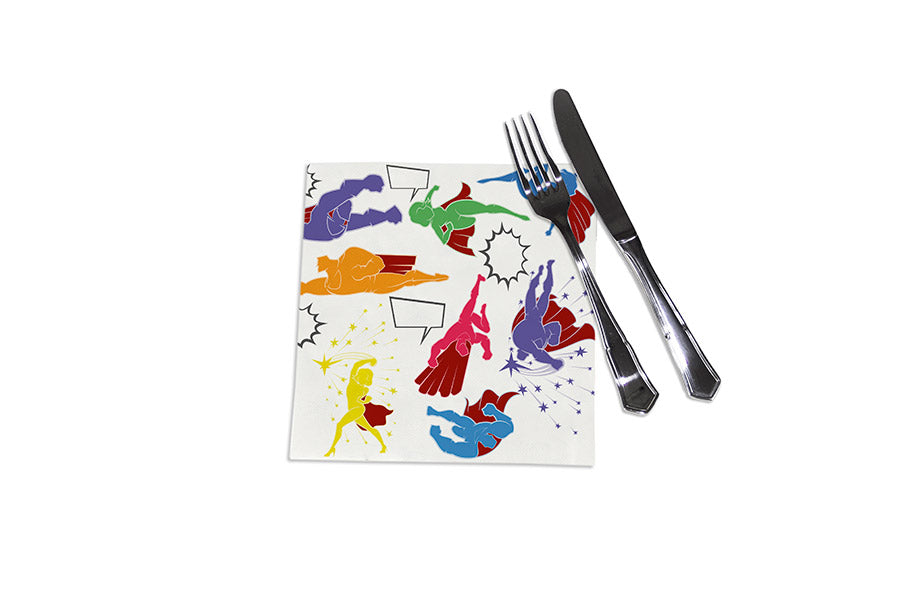 Serv. PP 40x40 Imp. Digital Superheroes 240uds