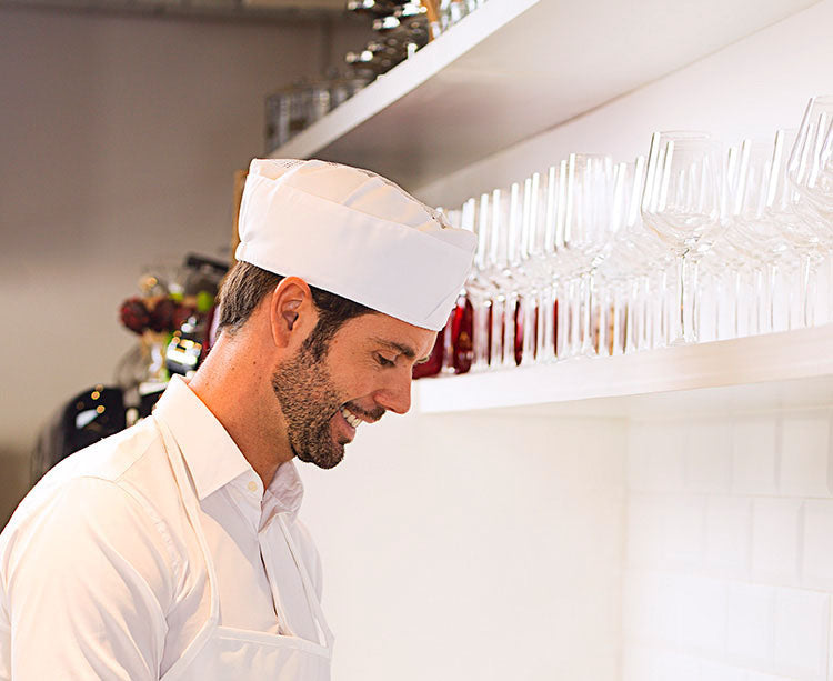 Roll Drap Gorro Barman Blanco